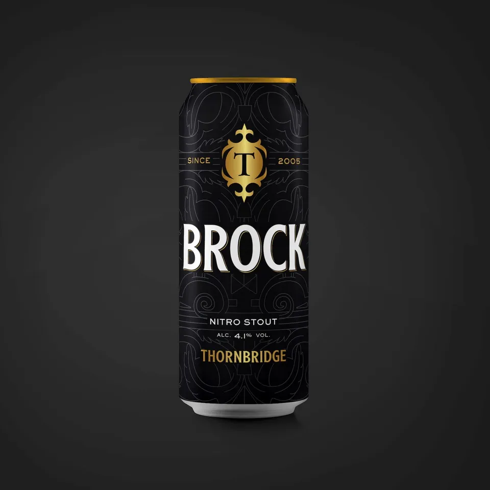 Thornbridge Brock nitro stout boks 4,1% mørk