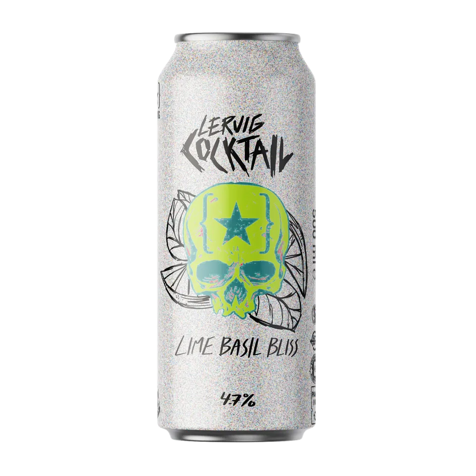 Lervig Cocktail Lime Basil Bliss surøl 33cl boks