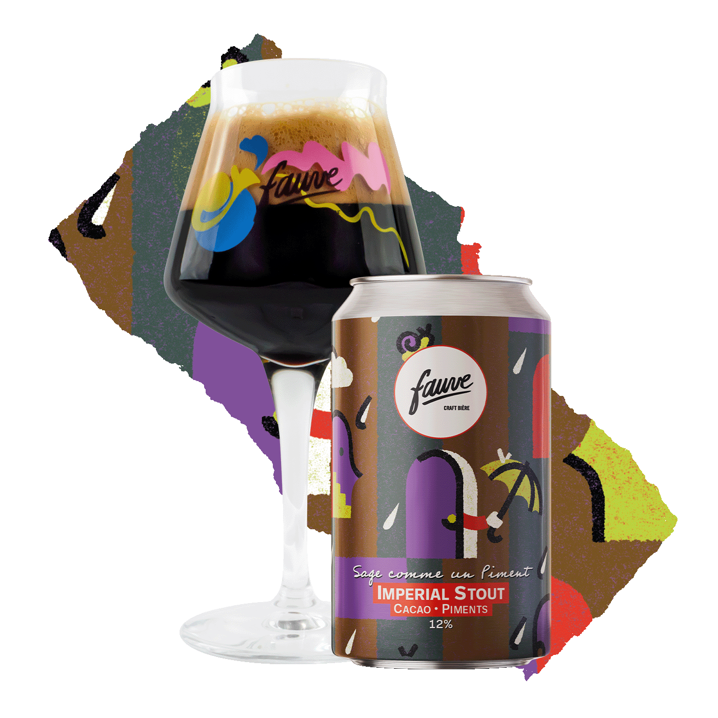 Fauve Sage comme un Piment stout boks 33cl 12%