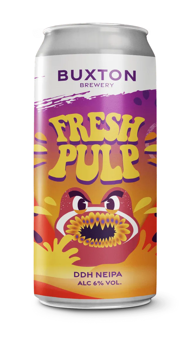 Buxton Fresh Pulp DDH NEIPA øl boks tropisk