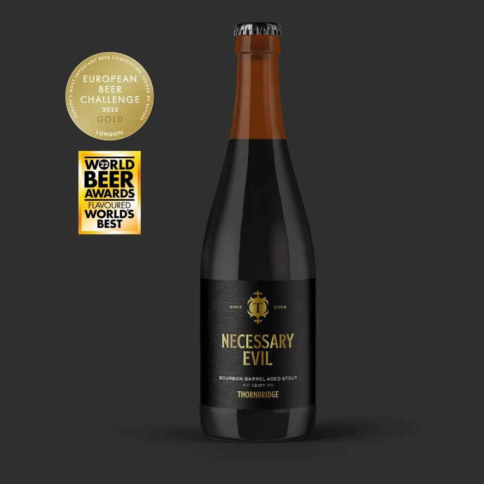 Thornbridge Necessary Evil stout fatpreget 375ml bourbon