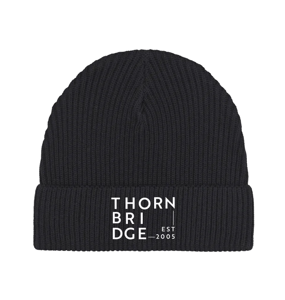 Thornbridge Beanie lue strikket svart one size