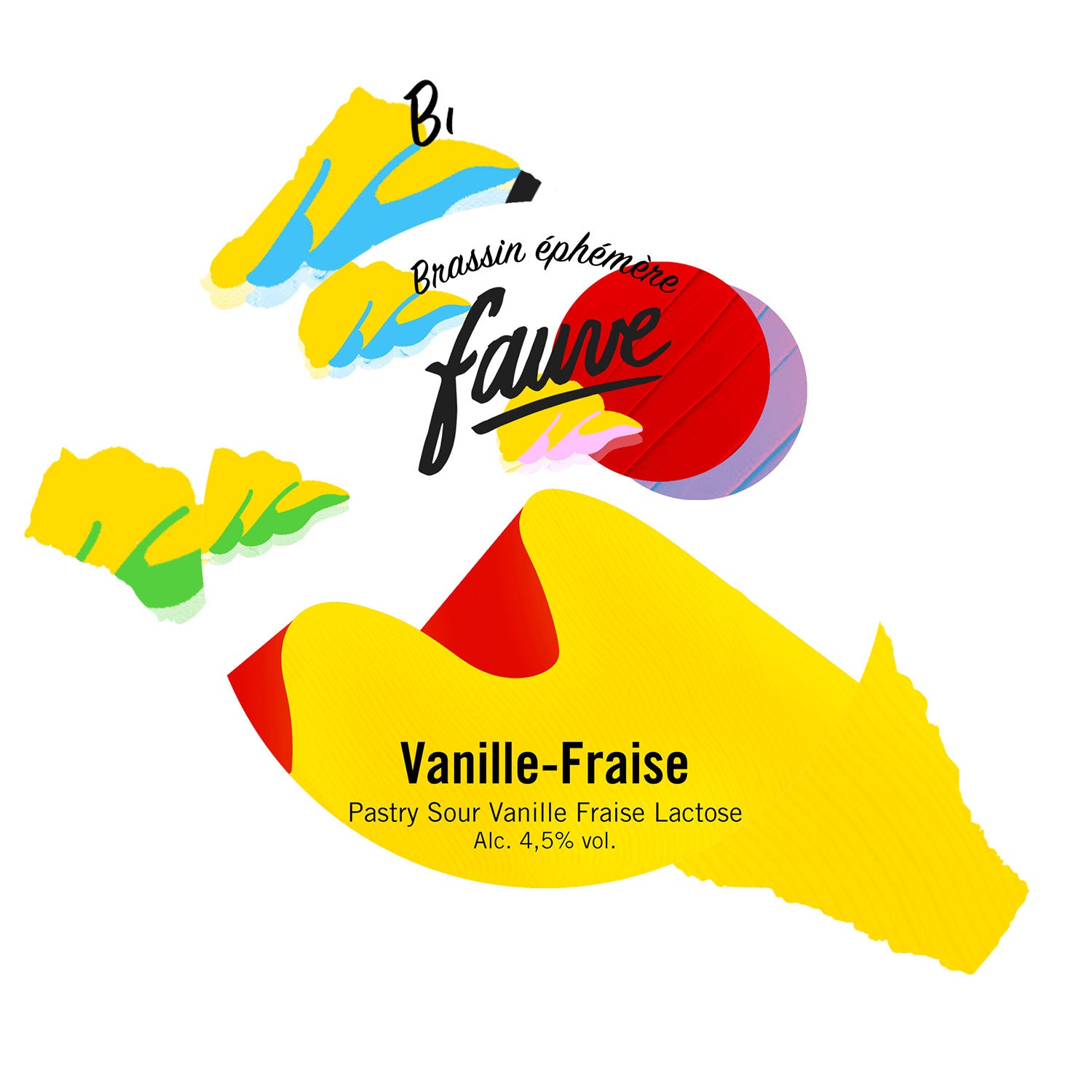 Fauve Vanille-Fraise Pastry Sour øl 4,5% jordbær vanilje