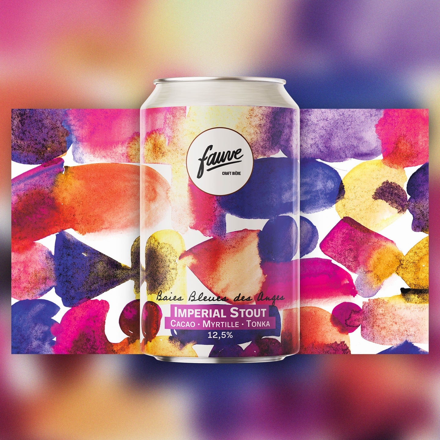 Fauve Baies Bleues des Anges stout øl boks 33cL kakao