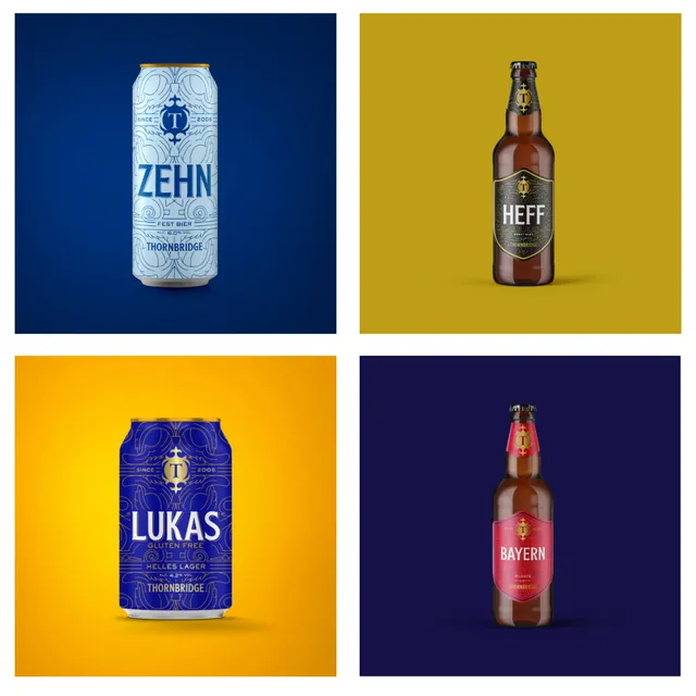 Thornbridge Oktoberfest Beer Hall ølkasse 12 boks tysk