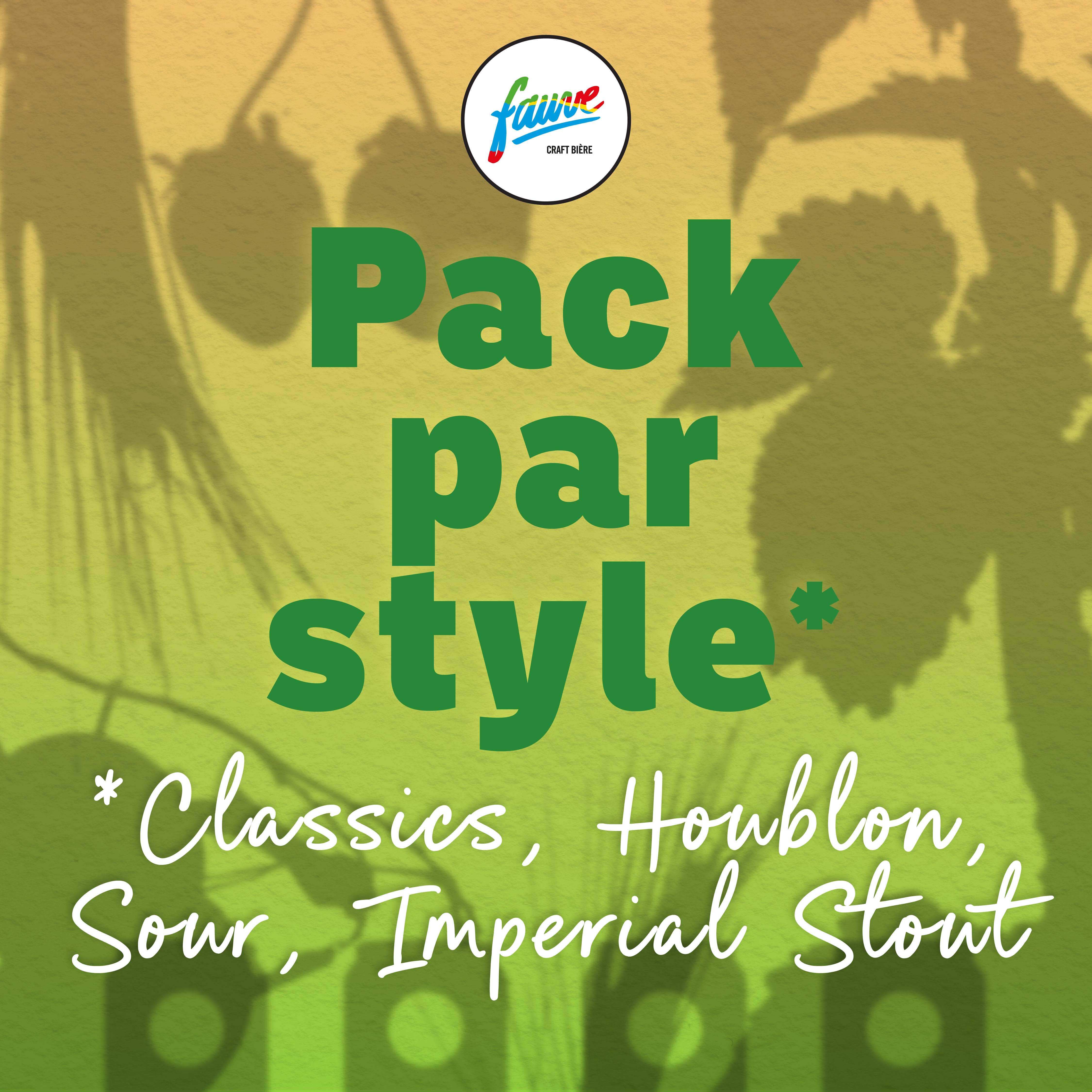 Fauve Pack Houblon ølkasse 4 bokser 33 cl mix