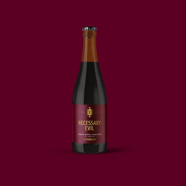 Thornbridge Necessary Evil stout øl 375ml 13% cognacfat