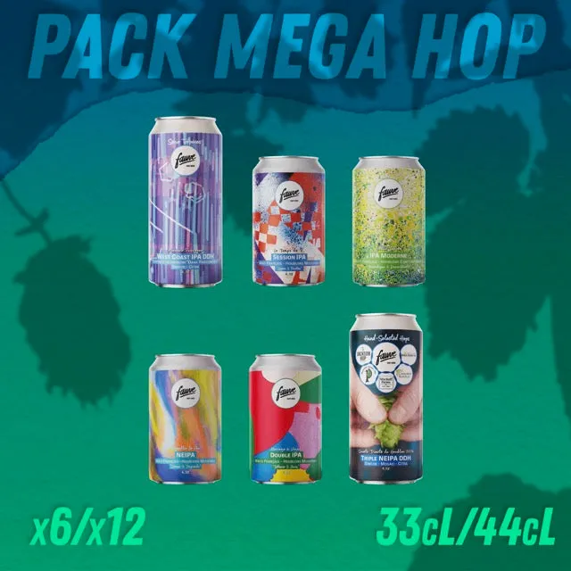 Fauve Méga Hop Pack 2026 ølkasse 6 bokser IPA