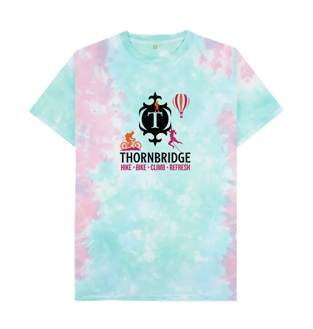 Hike Bike Climb Refresh t-skjorte pastel tie dye