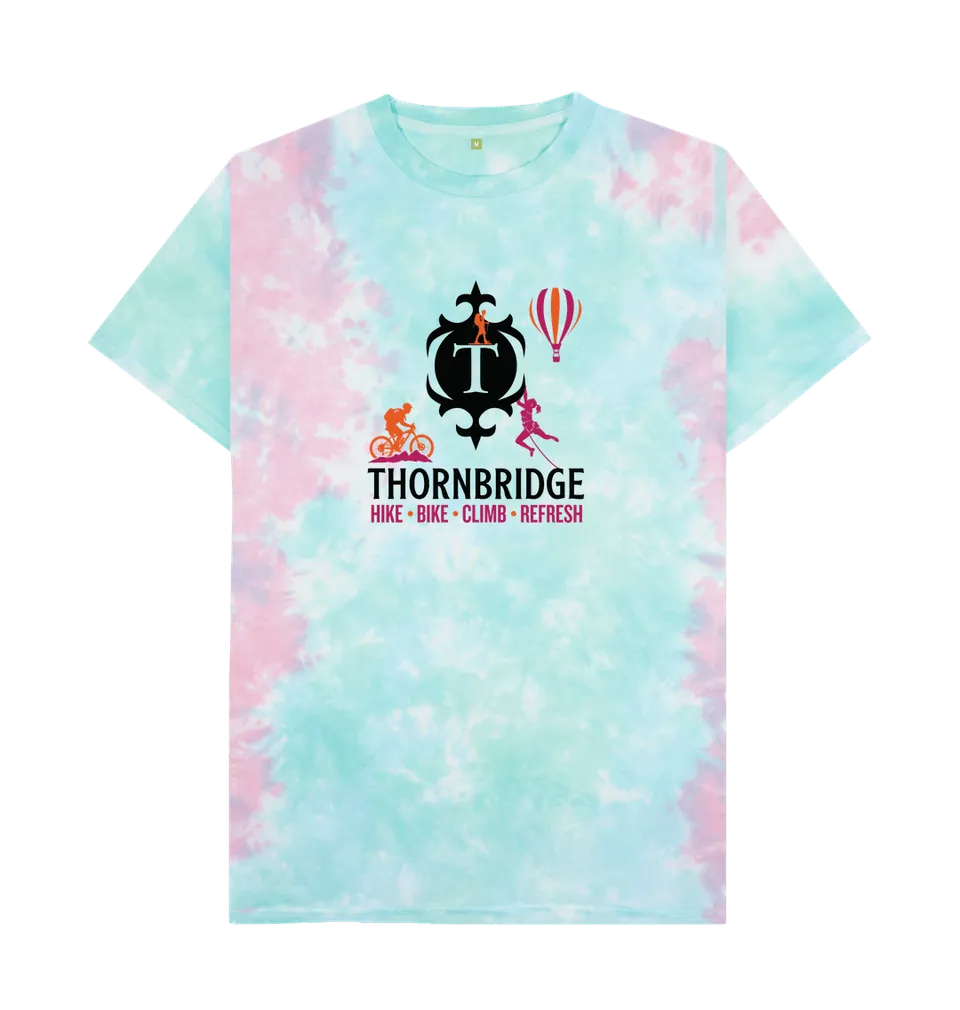 Hike Bike Climb Refresh t-skjorte pastel tie dye