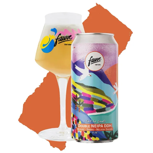 Fauve L'Éveil des Géants Double NEIPA øl boks 44cL 8,0% DDH