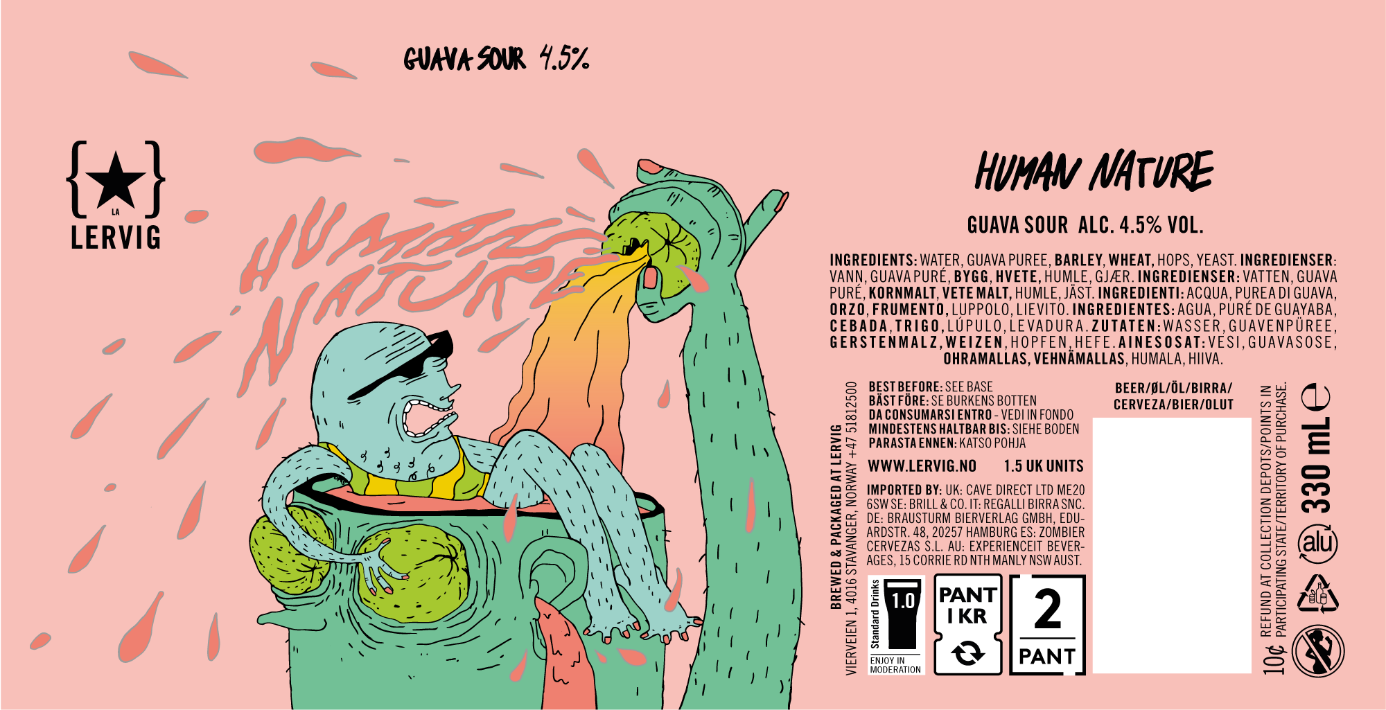 Lervig Human Nature IPA 33cl boks hazy