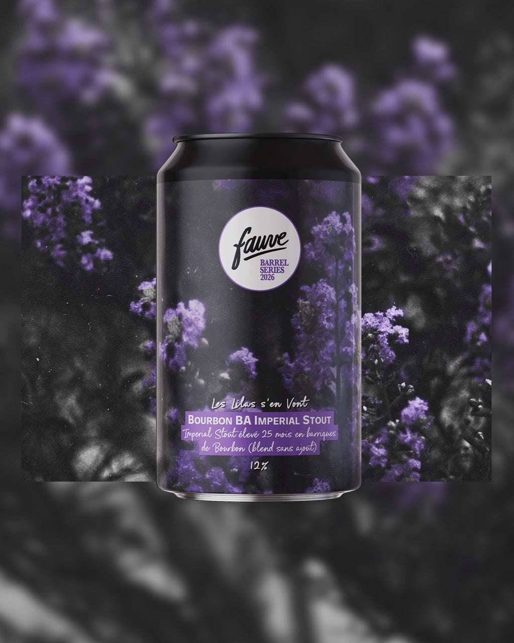 Fauve Les Lilas s'en Vont imperial stout øl boks 33cL 12%