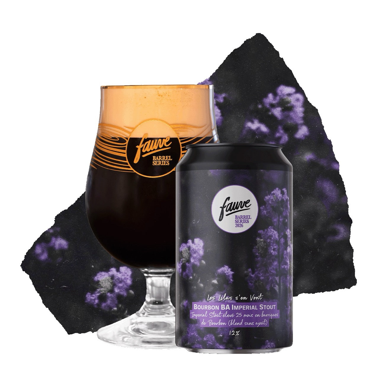Fauve Les Lilas s'en Vont imperial stout øl boks 33cL 12%