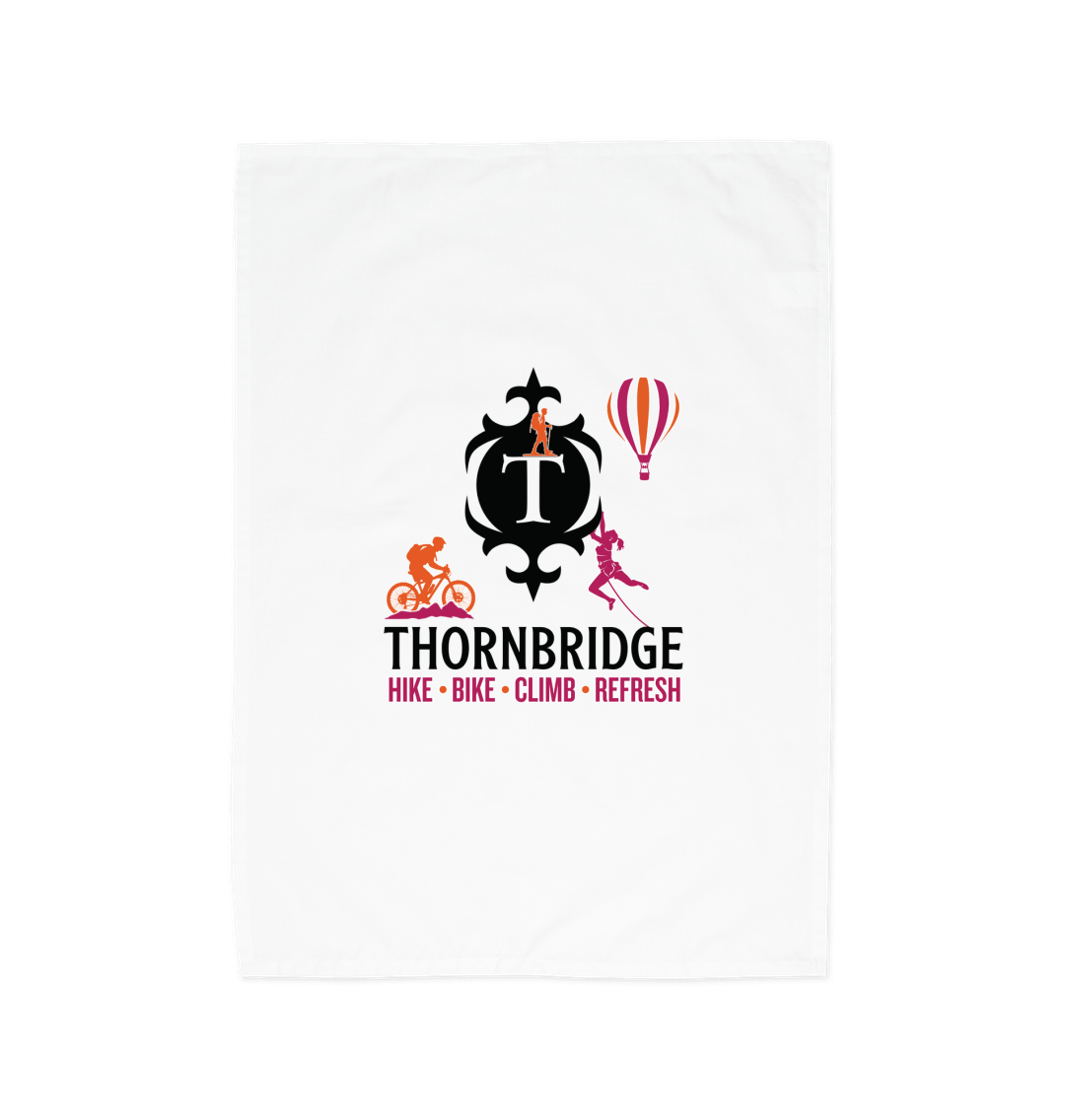Thornbridge Hike Bike Climb Refresh kjøkkenhåndkle hvit bomull