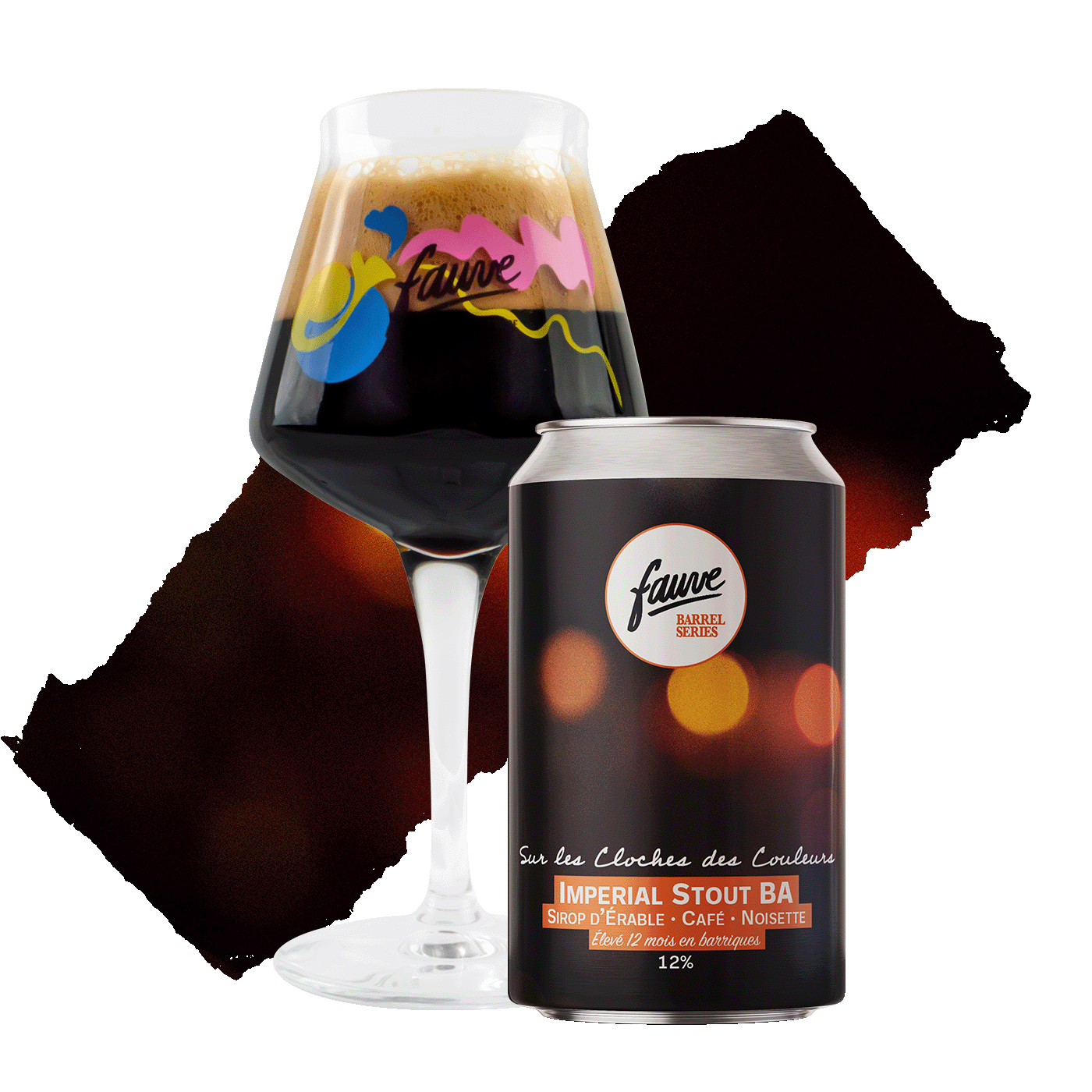 Fauve Sur les Cloches des Couleurs imperial stout øl boks 33 cl fatpreget