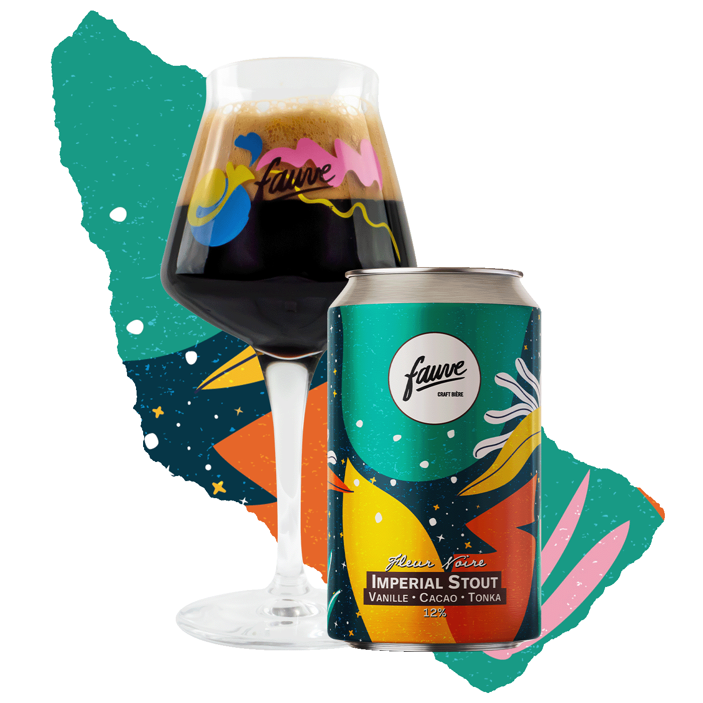 Fauve Fleur Noire imperial stout boks 33 cl vanilje