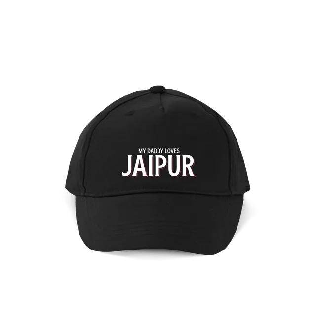 Thornbridge My Daddy Loves Jaipur barnecaps svart