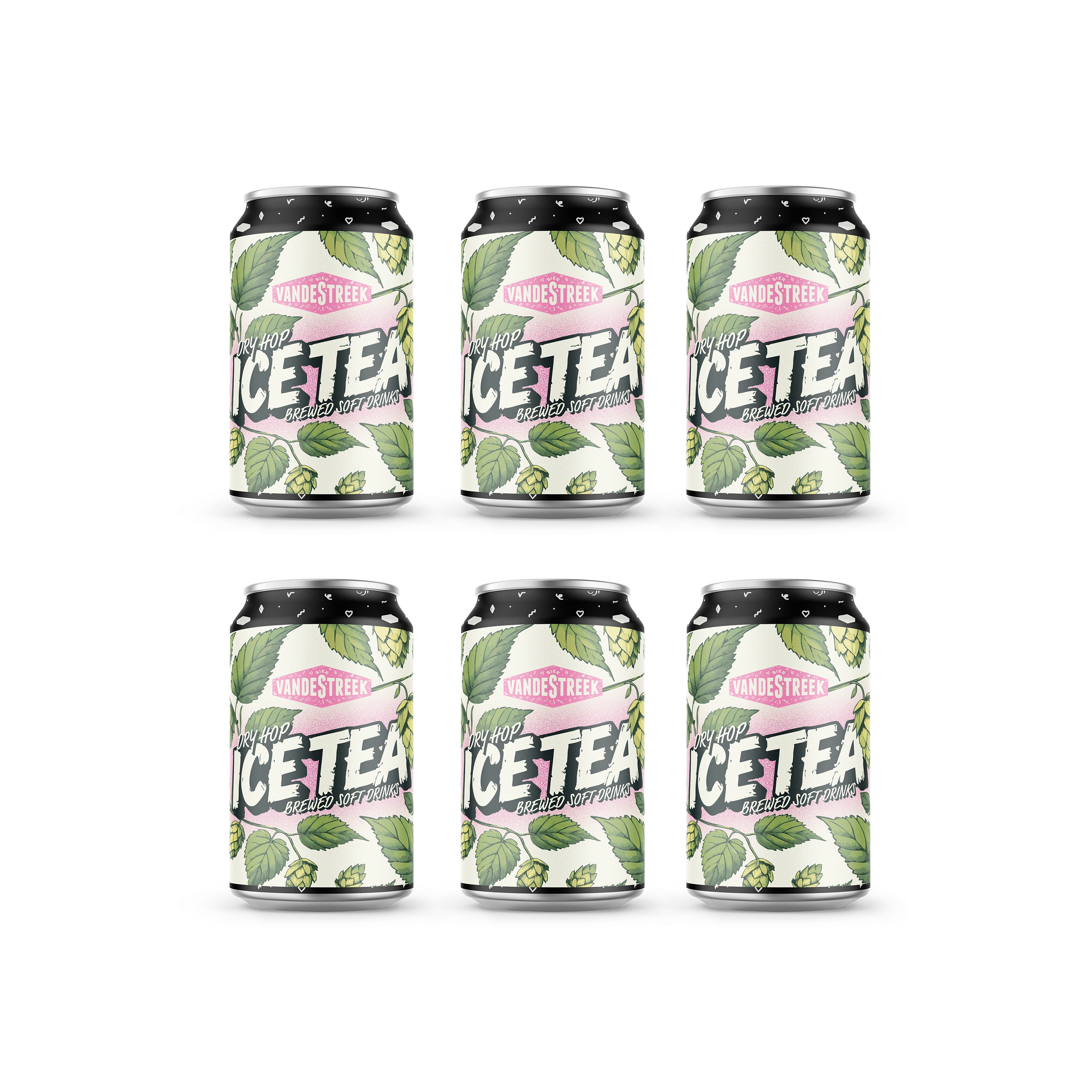 Vanderstreek Dry Hop Ice Tea boks 33cl grønn