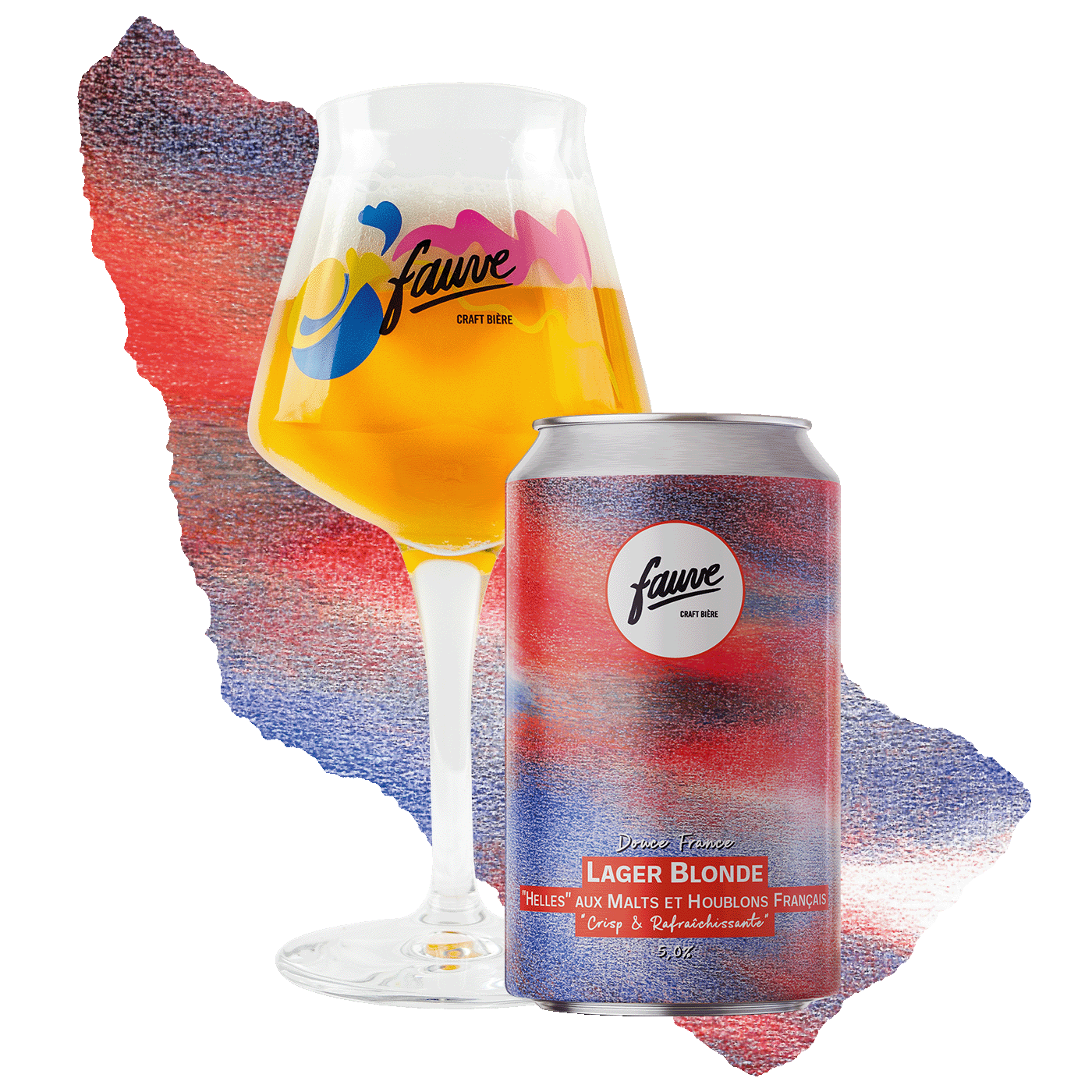 Fauve Douce France lager øl 33cl fransk helles