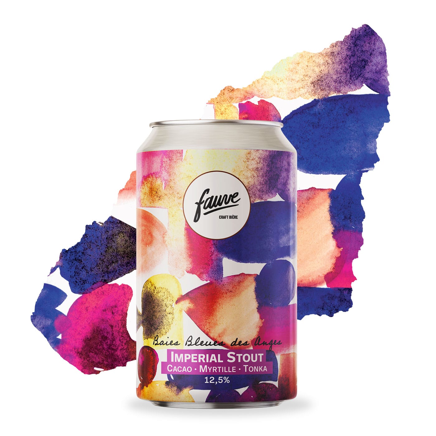 Fauve Baies Bleues des Anges stout øl boks 33cL kakao
