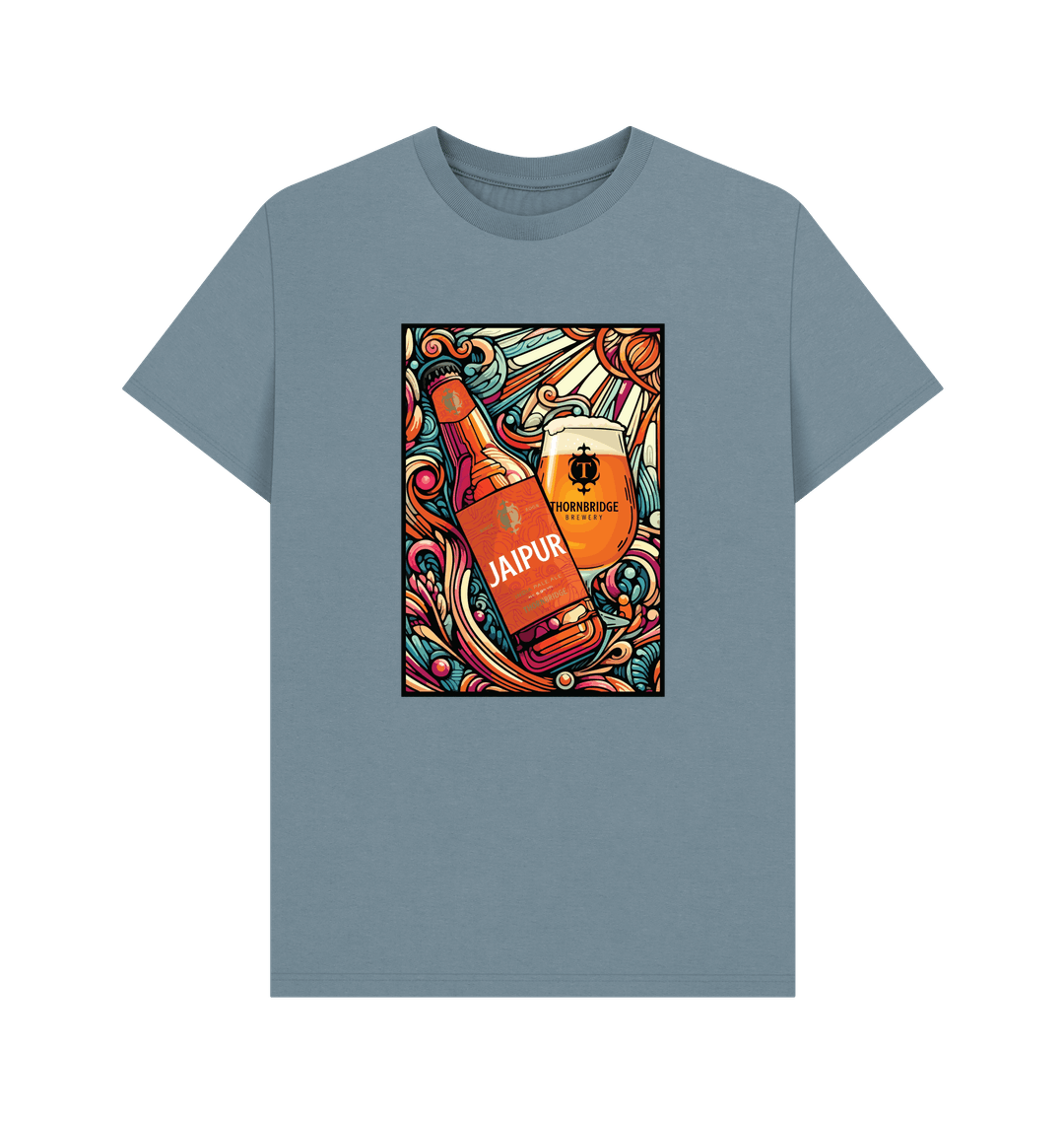 Thornbridge Jaipur Illustrated Bottle t-skjorte økologisk