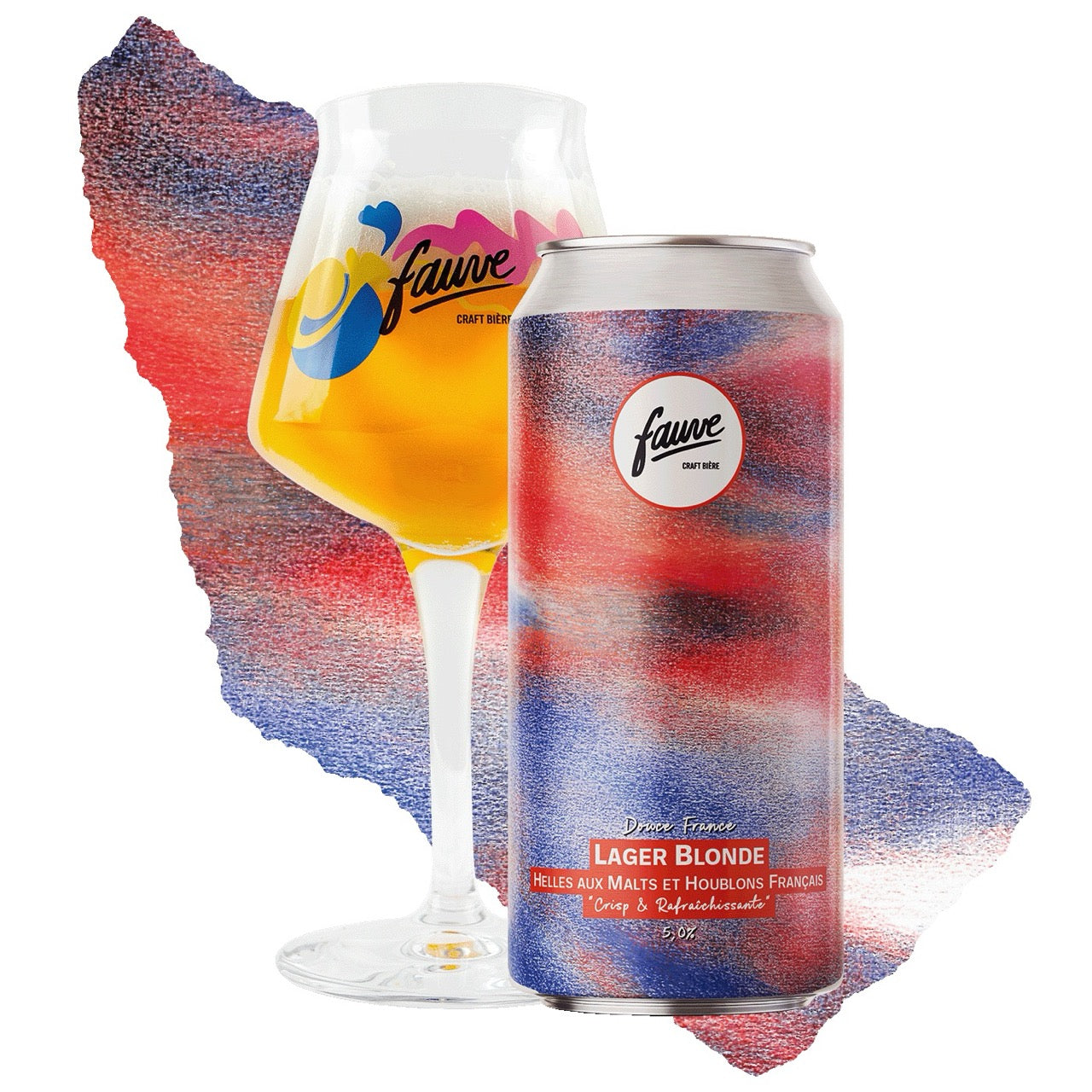 Fauve Douce France helles øl 44 cl boks fransk