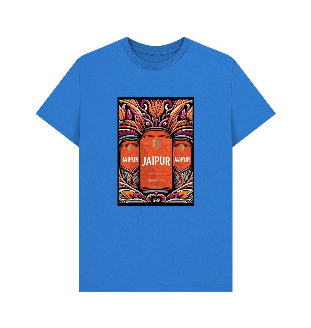 Thornbridge Jaipur Illustrated t-skjorte svart økologisk bomull