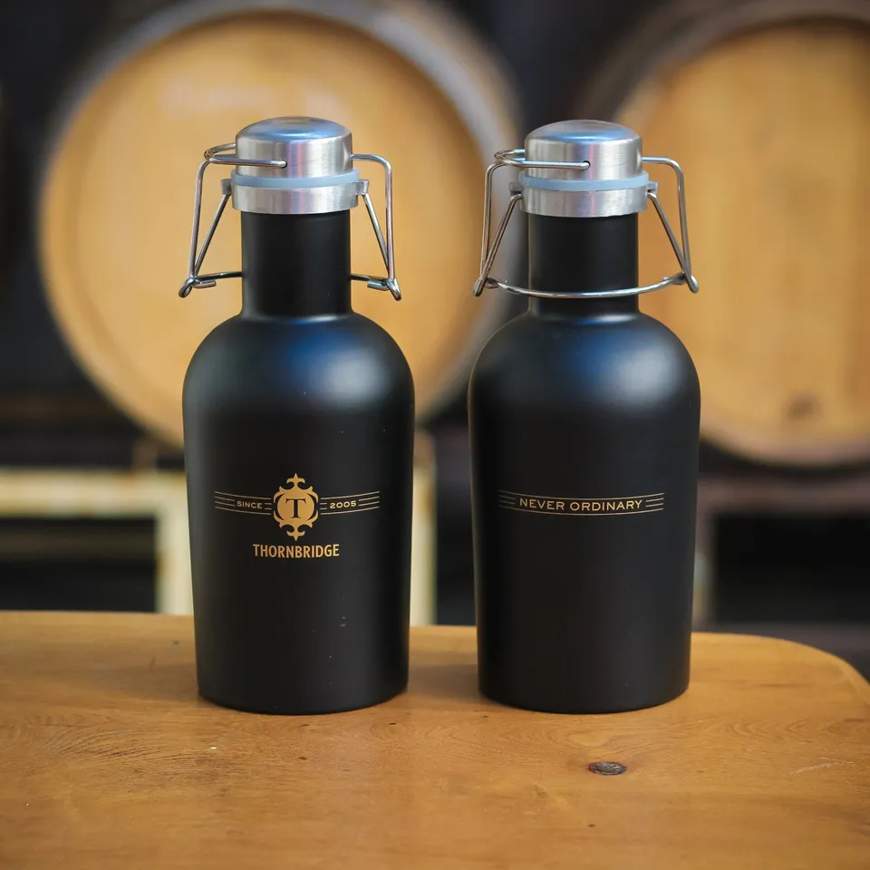 Thornbridge Growler 1 liter svart stålholder