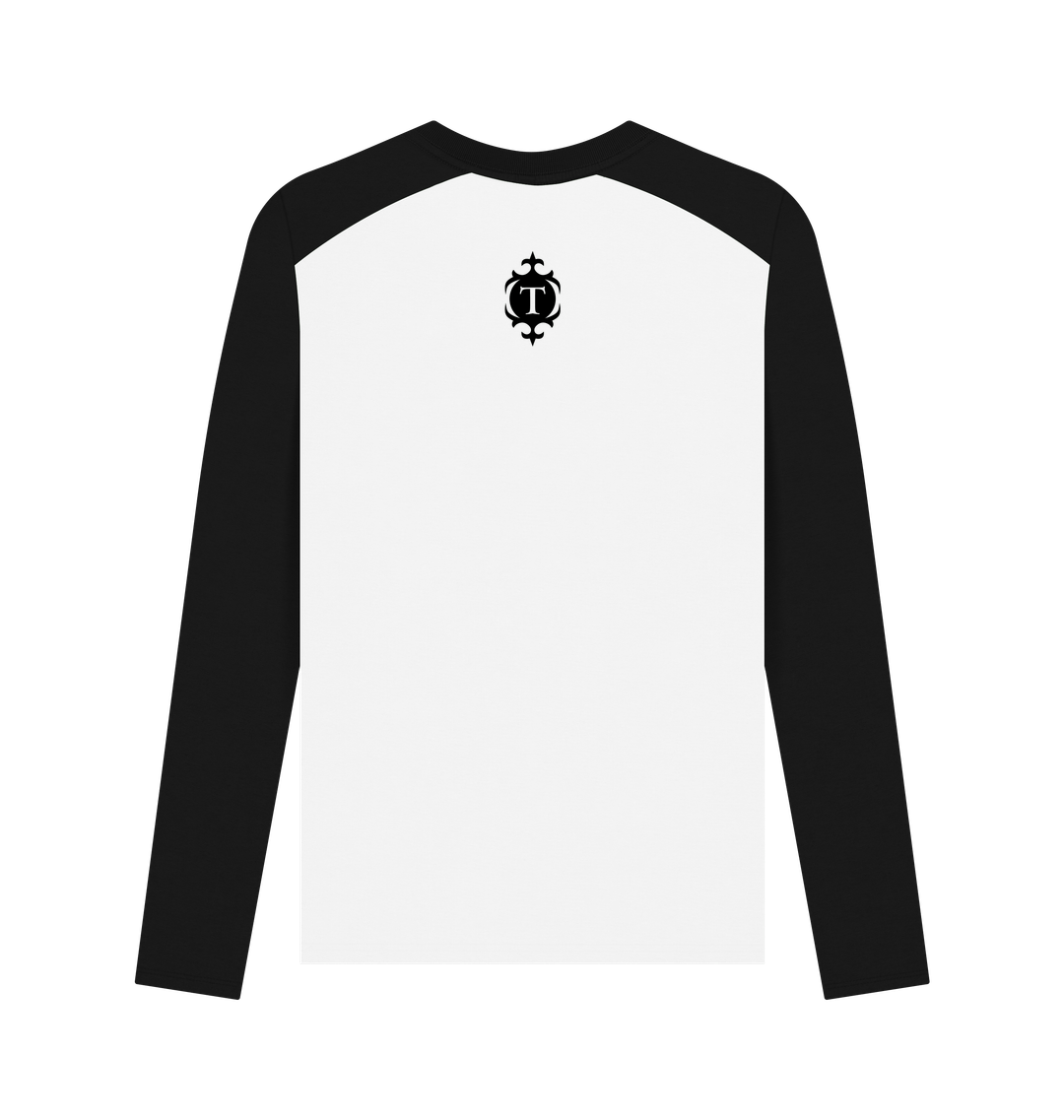 Thornbridge Raglan Sleeved Tee t-skjorte svart-hvit XL